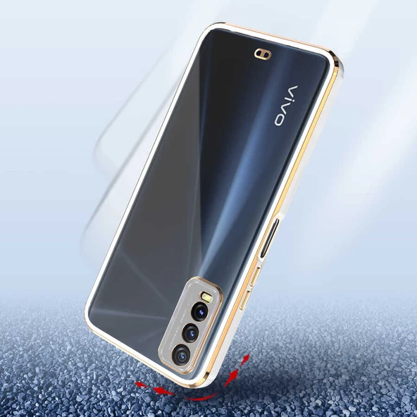 Vivo Y20S - Kılıf Koruyucu Voit Clear Tatlı Sert Silikon Kapak - 6