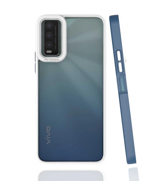 Vivo Y20 - Kılıf Koruyucu Sert Tarz Mima Kapak
