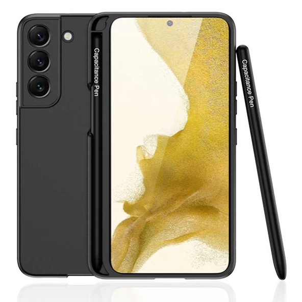 Samsung Galaxy S22 Plus - Kılıf Koruyucu Kalemli Ays Kapak - Resim 4