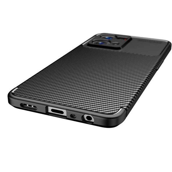 Oppo Reno 7 4G - Kılıf Auto Focus Karbon Negro Silikon Kapak - Resim 7