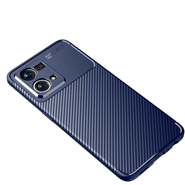 Oppo Reno 7 4G - Kılıf Auto Focus Karbon Negro Silikon Kapak - Resim 8