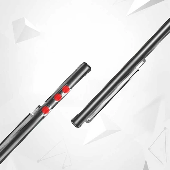 Samsung Galaxy S21 Ultra - Kılıf Kartvizit Bölmeli Şeffaf Sert Ensa Kapak - Resim 4