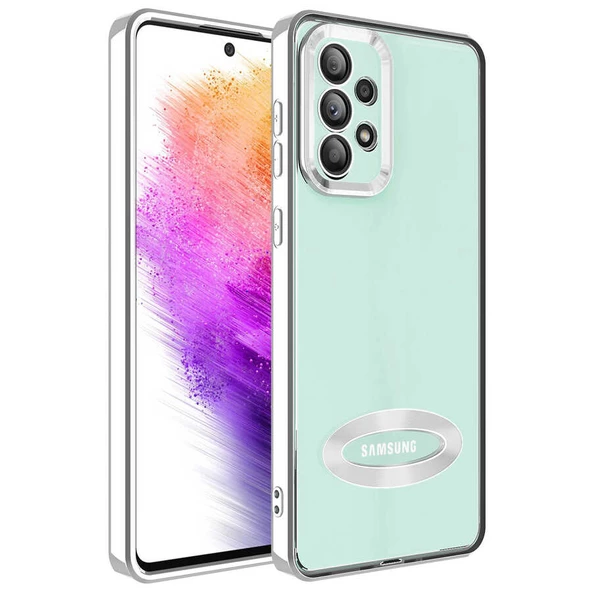 Samsung Galaxy A32 4G - Kılıf Kamera Korumalı Logo Gösteren Omega Kapak