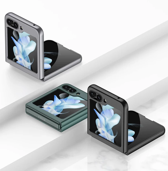 Samsung Galaxy Z Flip 5 - Kılıf Koruyucu Sert Kıpta Kapak - Resim 7