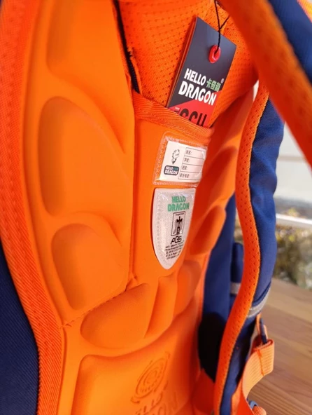 Hello Dragon Okul Çantası Omurga Koruyucu Mavi - 5