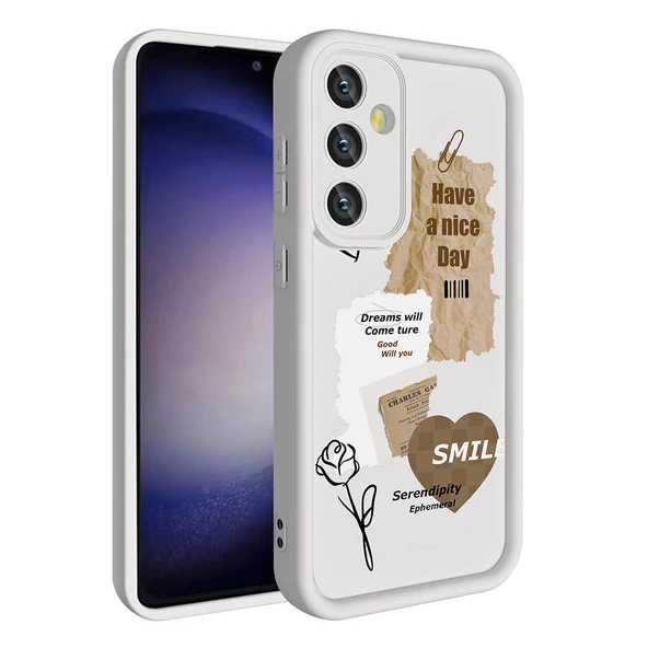 Samsung Galaxy A35 - Kılıf Kamera Korumalı Baskılı Arka Yüzey Klas Kapak
