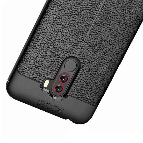 Xiaomi Pocophone F1 - Kılıf Auto Focus Karbon Niss Silikon Kapak - Resim 6
