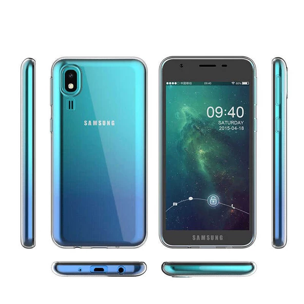 Samsung Galaxy A2 Core - Kılıf Şeffaf Soft Slim Fitt Süper Silikon Kapak - 2