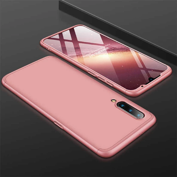 Xiaomi Mi 9 - Kılıf Parmak izi Yapmayan 3 Parça Ays Kapak