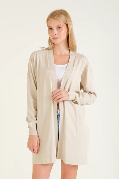 Kadın Oversize Hırka Taş - 2