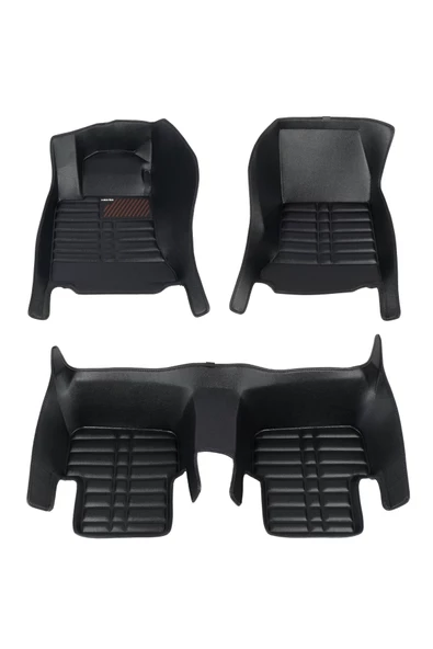 Mercedes Gla 2014-2019 Siyah Havuzlu Dikişsiz (press) Deri Paspas - 7