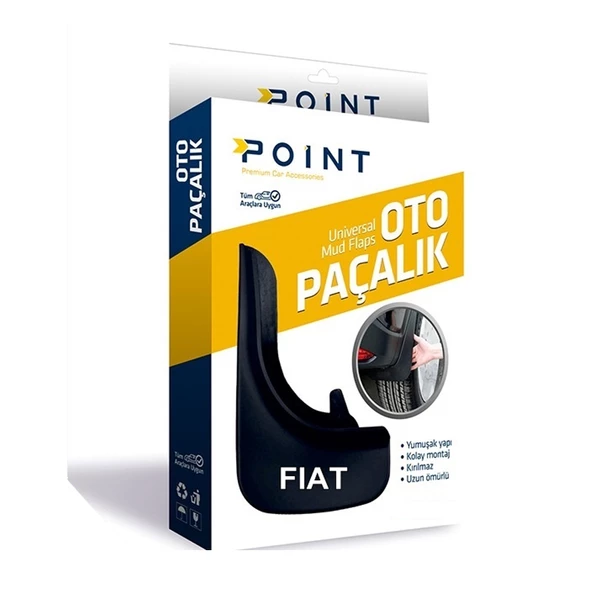 Fiat Paçalık Tozluk Çamurluk Universal Siyah 2'li - 1