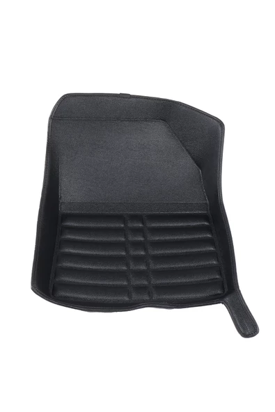 Peugeot 3008 2017-2023 Siyah Havuzlu Dikişsiz (press) Deri Paspas - 2