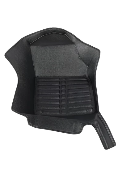 Volvo XC90 2016-Günümüz Siyah Havuzlu Dikişsiz (press) Deri Paspas - 2