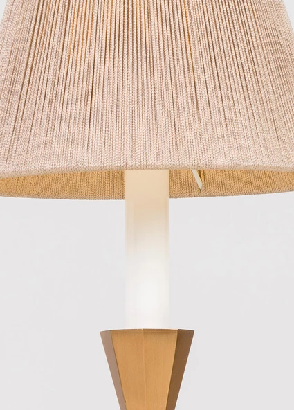 İp Detaylı Metal Abajur - 4