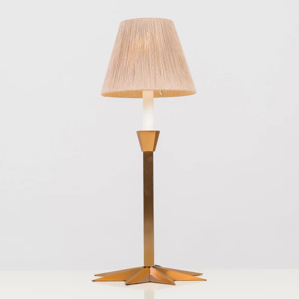 İp Detaylı Metal Abajur - 3