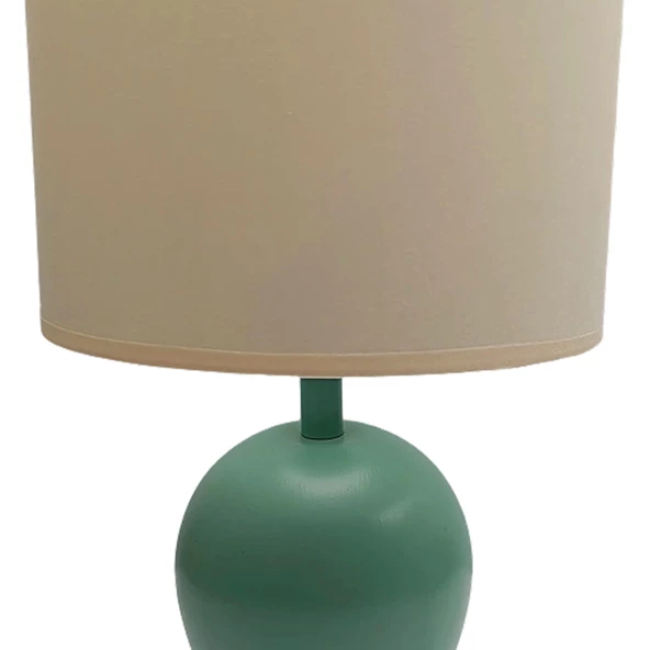 Minimal Polyester Abajur Turkuaz - 2