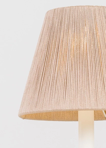 İp Detaylı Metal Abajur - 2