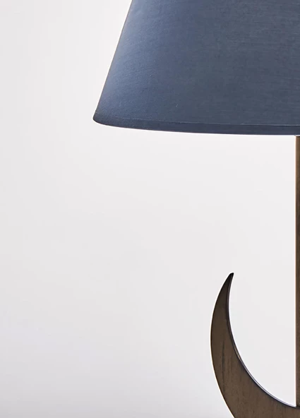 Hilal Detaylı Eskitme Abajur - 6015 - 3