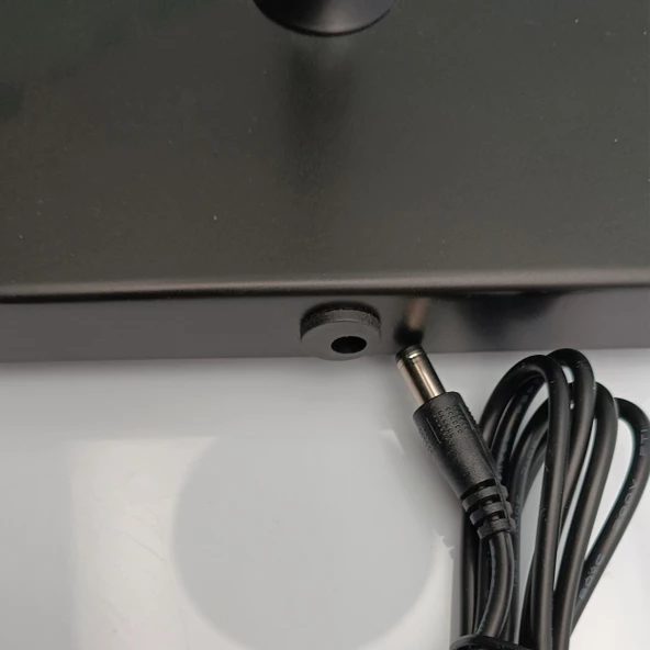 Konik Şapka Metal Şarjlı Masa Lambası Siyah - 4