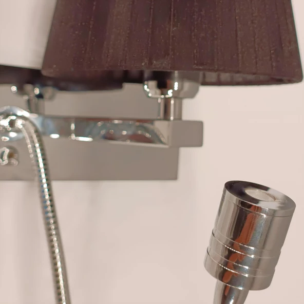 Lucy Şapkalı Krom Metal Aplik - 2