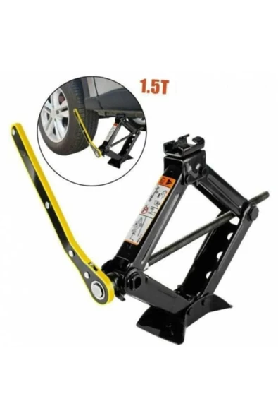 Oto Kriko Cırcırlı Kollu Araç Kriko 1.5 Ton Makas Tip Cırcırlı - 2