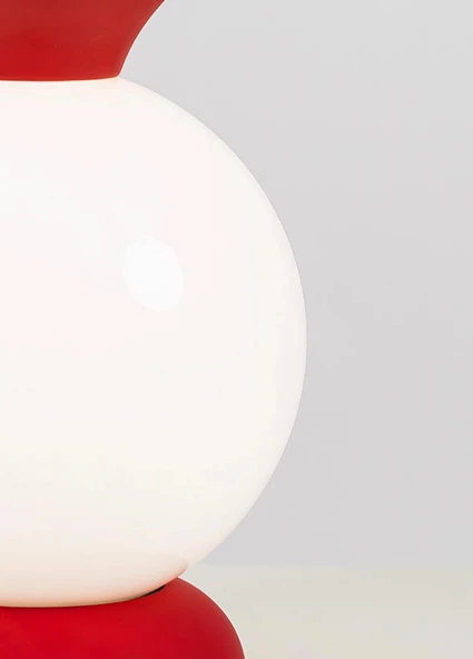 Küre Abajur Bordo - 4