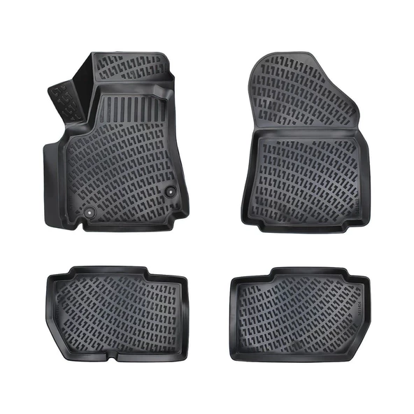 Rizline 3D Oto Paspas Siyah Renk Peugeot Partner Tepe 90 HP 2008 - Sonrası ile uyumlu