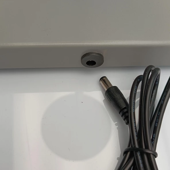 Konik Şapka Metal Şarjlı Masa Lambası Gri - 4