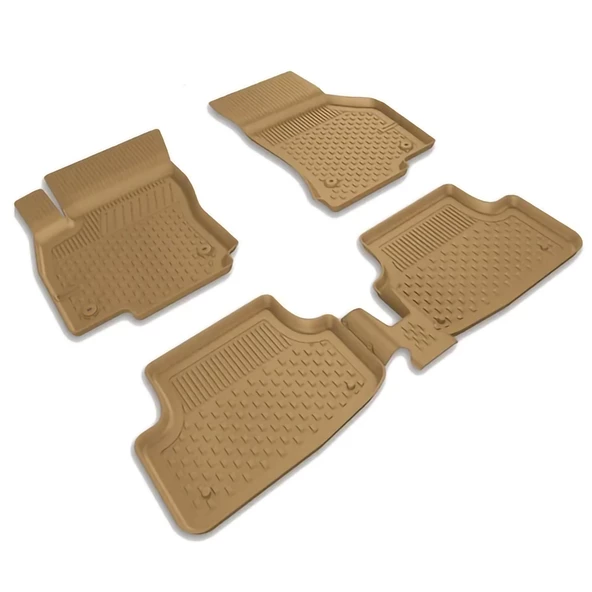 Mega Oto Market 4.5D Havuzlu Oto Paspas Bej Renk Volkswagen Arteon Araç 2017 ve Üstü ile Uyumlu