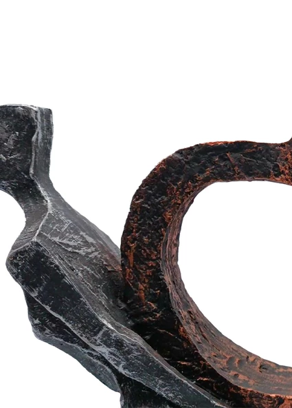 Kalp Taşıyan Çift Polyester Biblo - 5