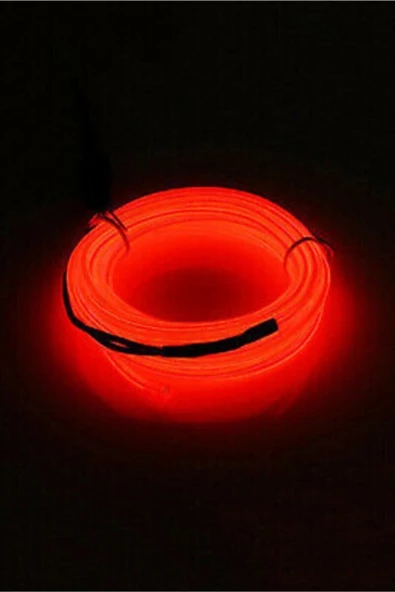 Araç Içi Torpido Ledi Şerit Led Ip Led Neon Kırmızı 2 Metre - 4