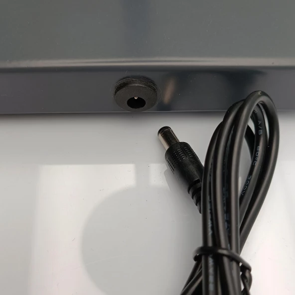 Konik Şapka Metal Şarjlı Masa Lambası Antrasit - 3