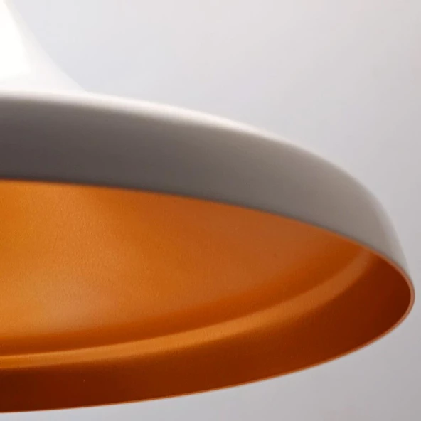 Modern Metal Sarkıt Beyaz/Bronz - 5