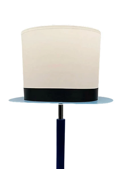 Gitar Tasarım Ahşap Abajur Lacivert - 3