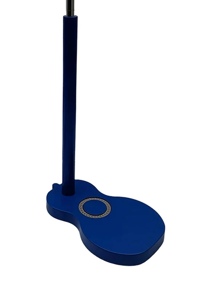 Gitar Tasarım Ahşap Abajur Lacivert - 2