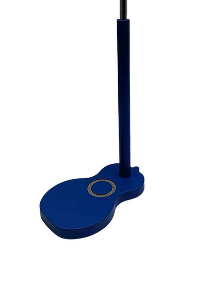 Gitar Tasarım Ahşap Abajur Lacivert - 4