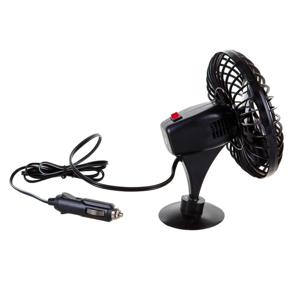 Mega Oto Market Araç İçi 12V Vantuzlu 5.5" 14 cm Mini Fan Vantilatör Pervane Çakmaklık Girişli Tüm Araçlarla Uyumlu - 11