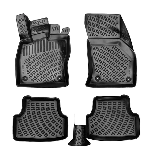 Rizline 3D Oto Paspas Siyah Renk Seat Leon 2012 - 2020 ile uyumlu