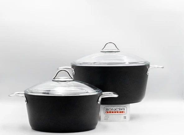 Bonera Pro-Plus 26cm Tekli Titanyum Kaplama Siyah Karnıyarık Tenceresi - 3