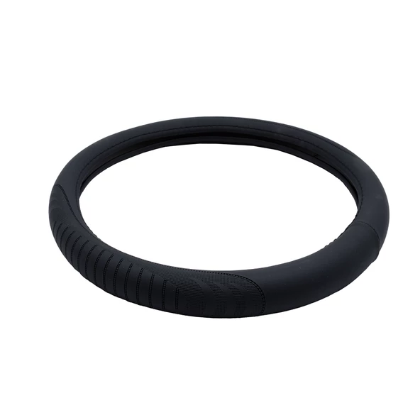 Oto Geçme Direksiyon Kılıfı Tırtıklı ve Desenli Suni Deri Siyah Renk TEQ-011BK - 4
