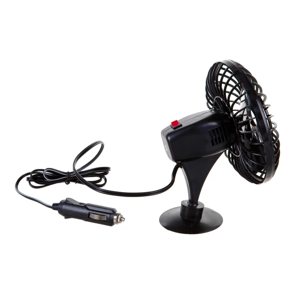 Mega Oto Market Araç İçi 12V Vantuzlu 5.5" 14 cm Mini Fan Vantilatör Pervane Çakmaklık Girişli Tüm Araçlarla Uyumlu - 6