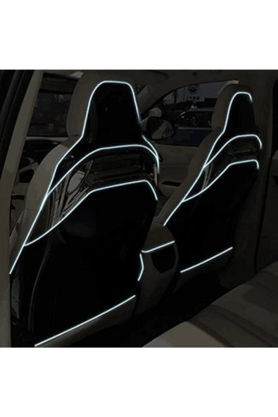 Araç Içi Torpido Ledi Şerit Led Ip Led Neon Beyaz 2 Metre - 3
