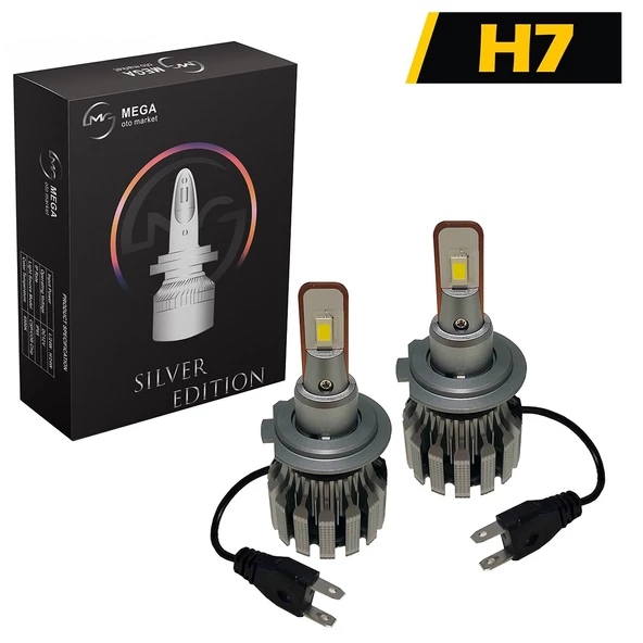 Slim Led Xenon V2 12-24 Volt Silver Edition Csp Led H7