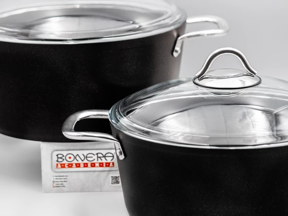 Bonera Pro-Plus 22cm Tekli Titanyum Kaplama Tencere - 4