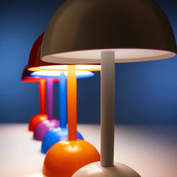 Led Mor Mantar Masa Lambası Şarjlı - 5