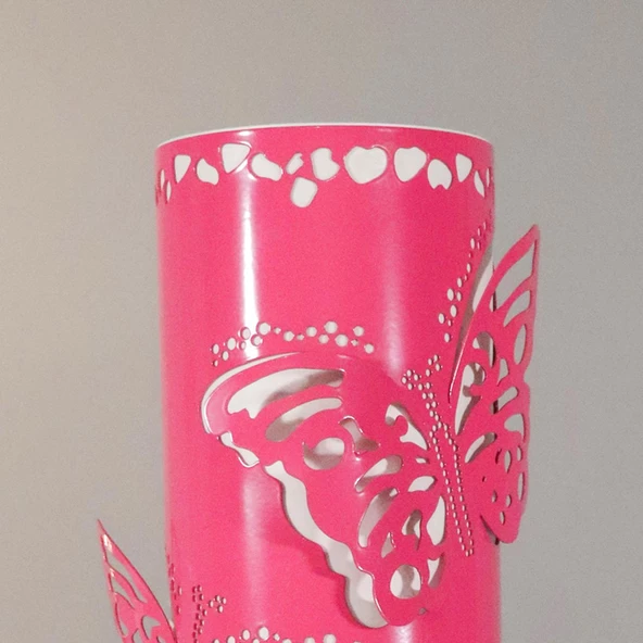 Kelebek Masa Lambası Pembe - 2