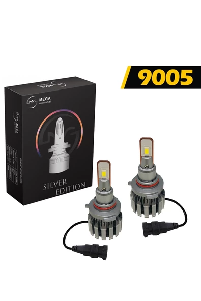 Mega Oto Market Slim Led Silver Edition Xenon Far Lambası Beyaz Renk 2S 9005 Soket ile Uyumlu - 2