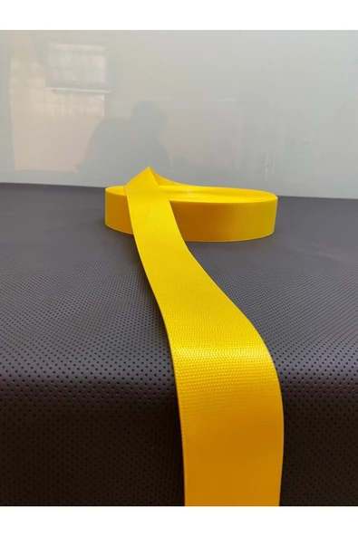 Sarı Renkli Emniyet Kemeri 15 Metre 4cm Kemer - 3