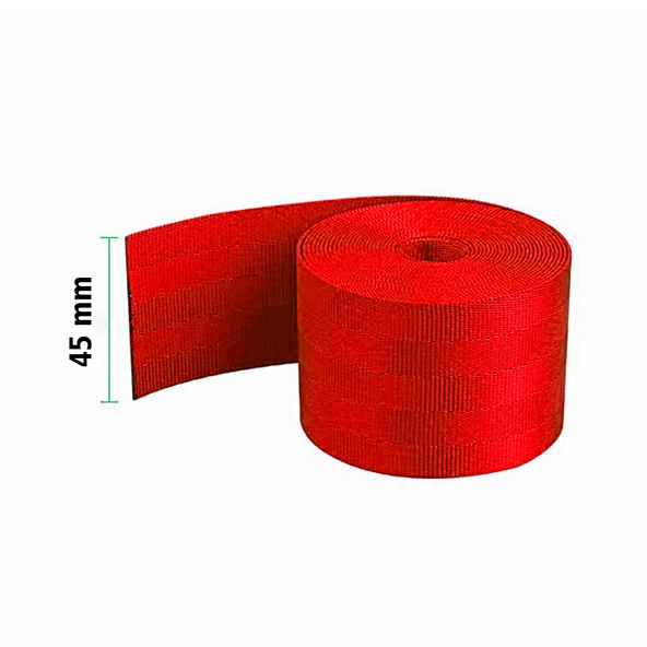 Kırmızı Renkli Emniyet Kemeri 15 Metre 4cm Kemer - 3